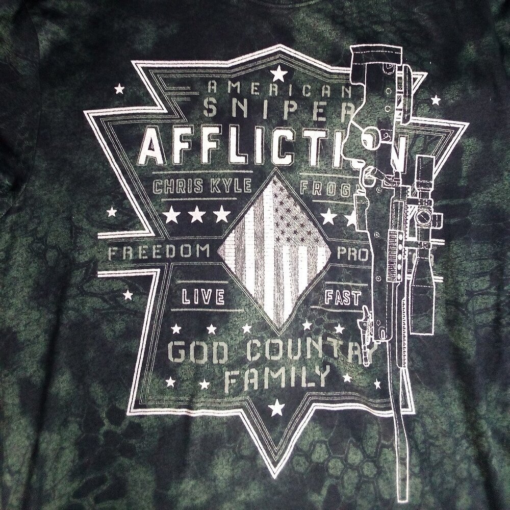 Affliction Chris Kyle American Sniper USA Freedom T-Shirt